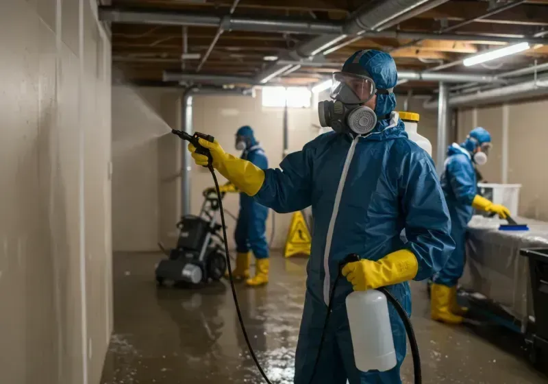 Basement Sanitization and Antimicrobial Treatment process in Carpinteria, CA